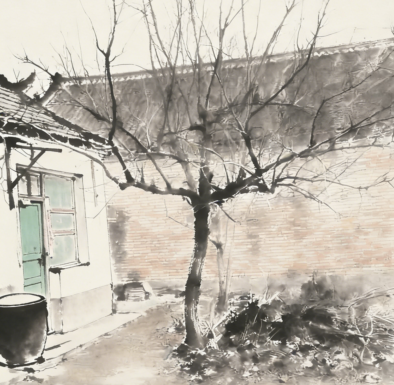 院子里的老枣树